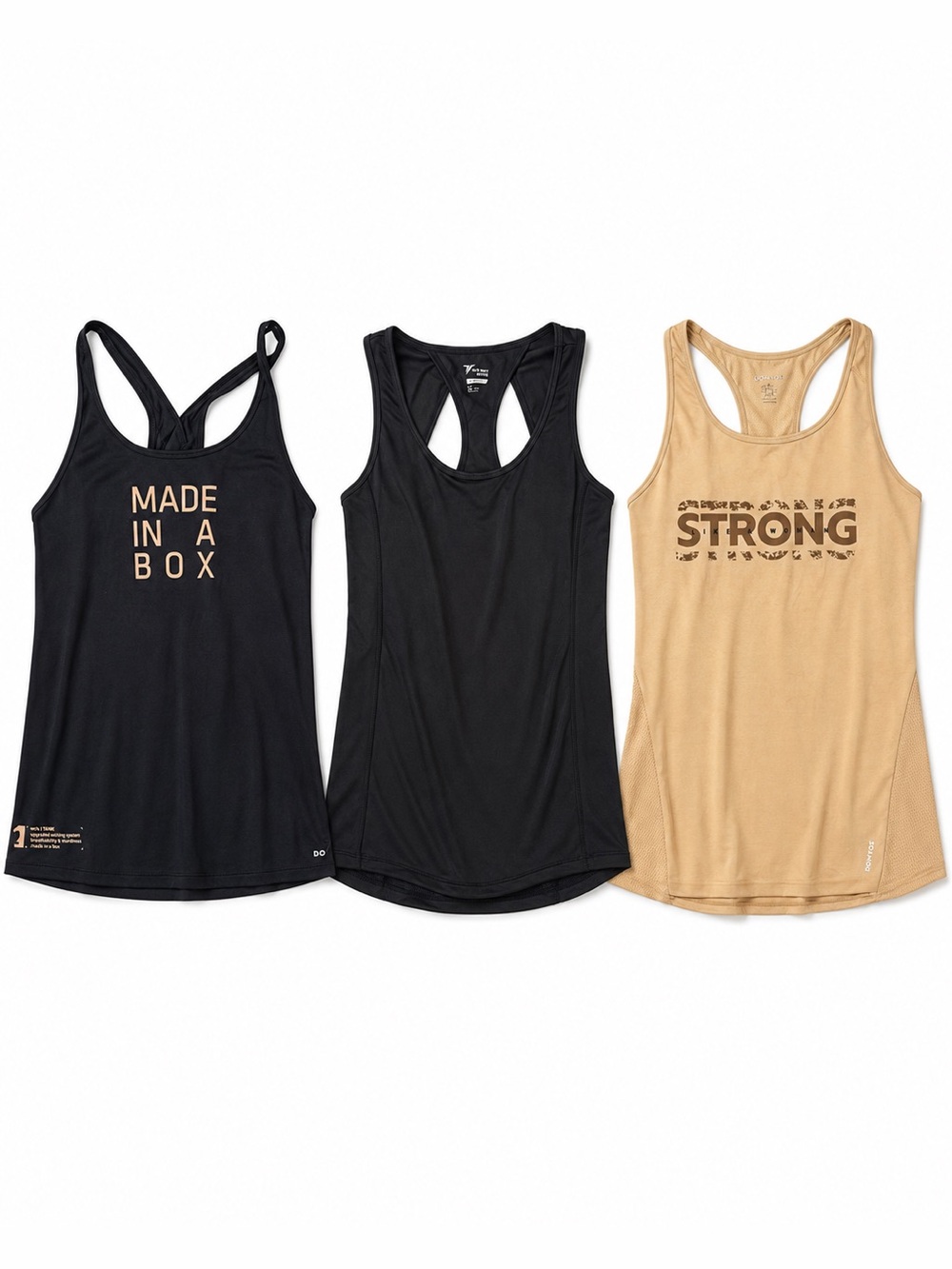 Women’s Workout Tank Top Lot of 3 Domyos Old Navy Active Sizes Small And Large
